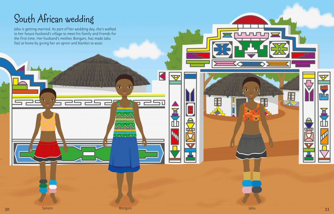 Usborne - Sticker Dolly Dressing Costumes Around The World