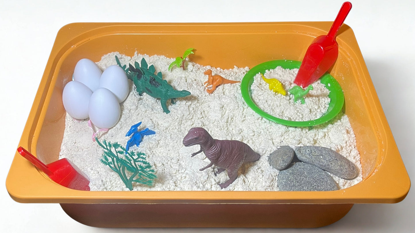Dinozor Temalı Duyusal Oyun Seti + Dinozor Kitap