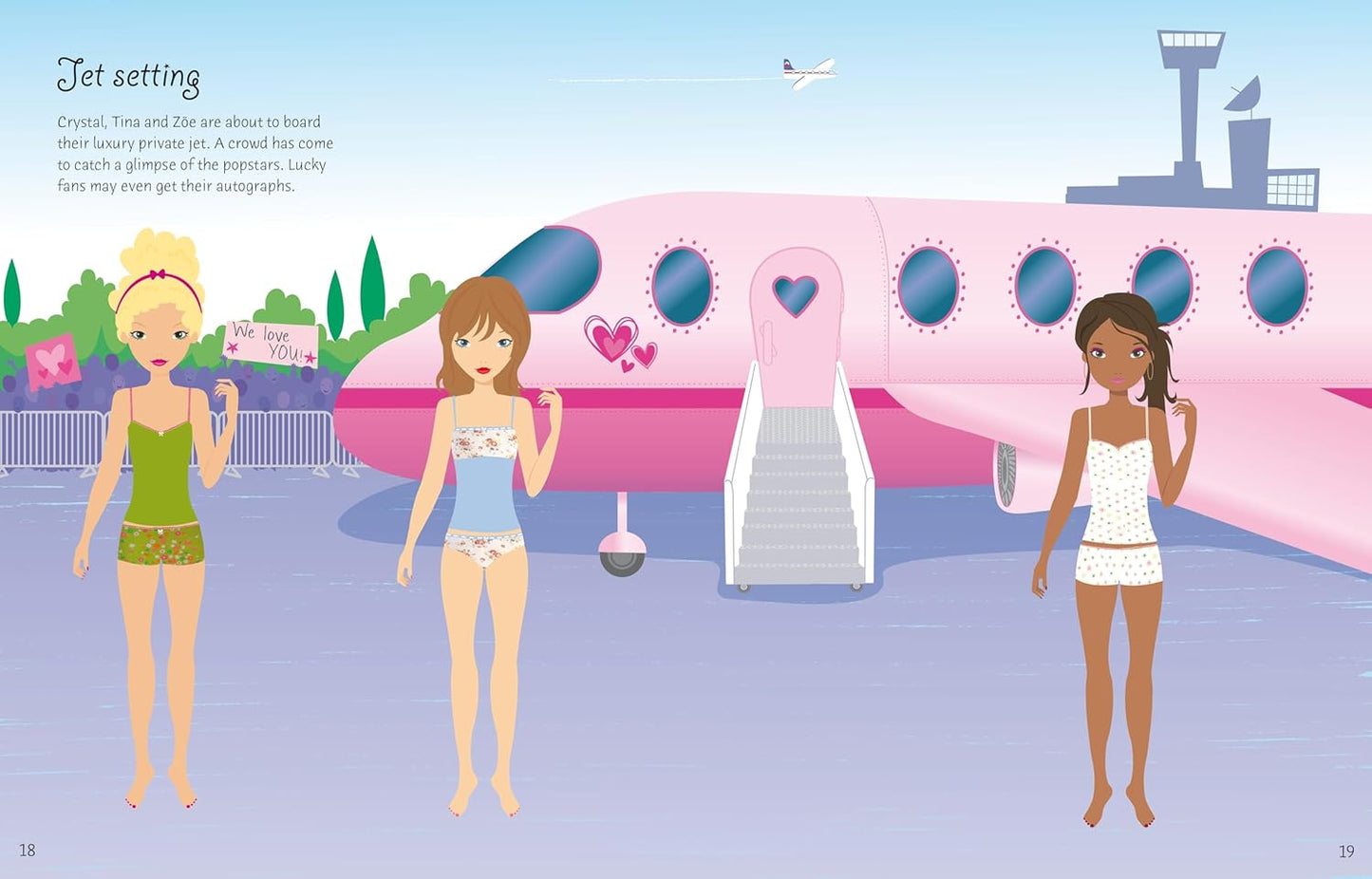 Usborne - Sticker Dolly Dressing Popstars