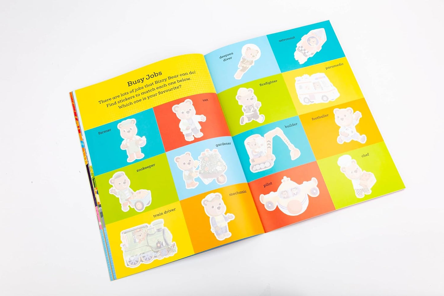 NC- Bizzy Bear My First Sticker Book: Busy Jobs