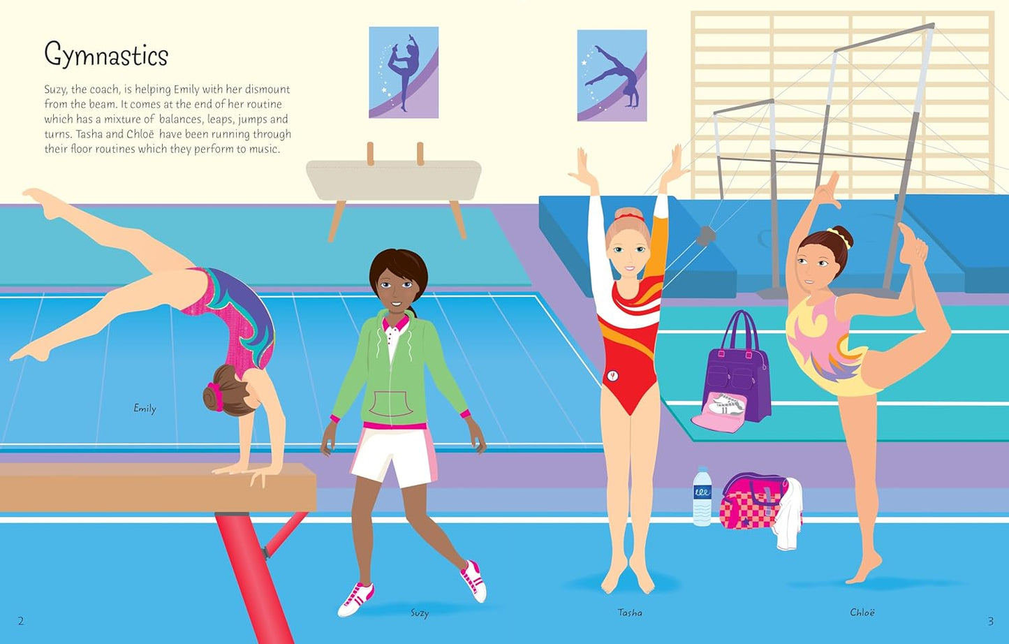 Usborne - Sticker Dolly Dressing Sports