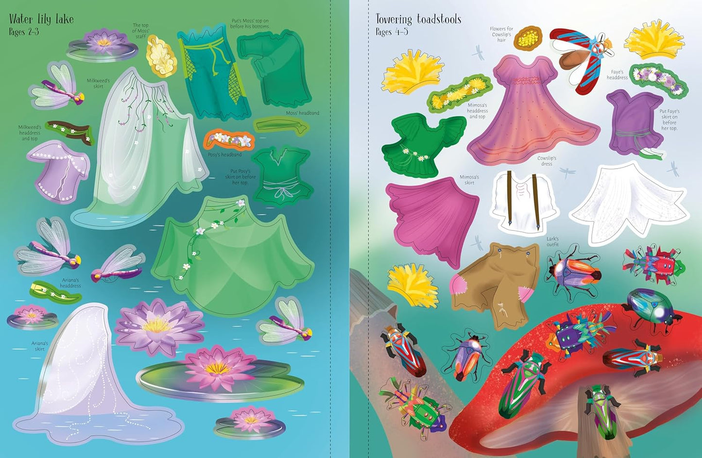 Usborne - Sticker Dolly Dressing Magical Kingdoma