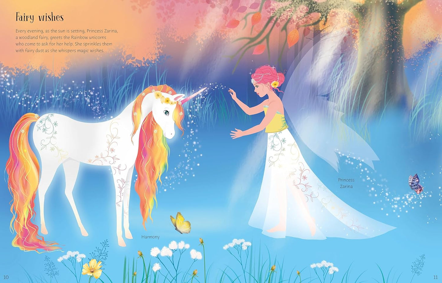 Usborne - Sticker Dolly Dressing Rainbow Unicorns