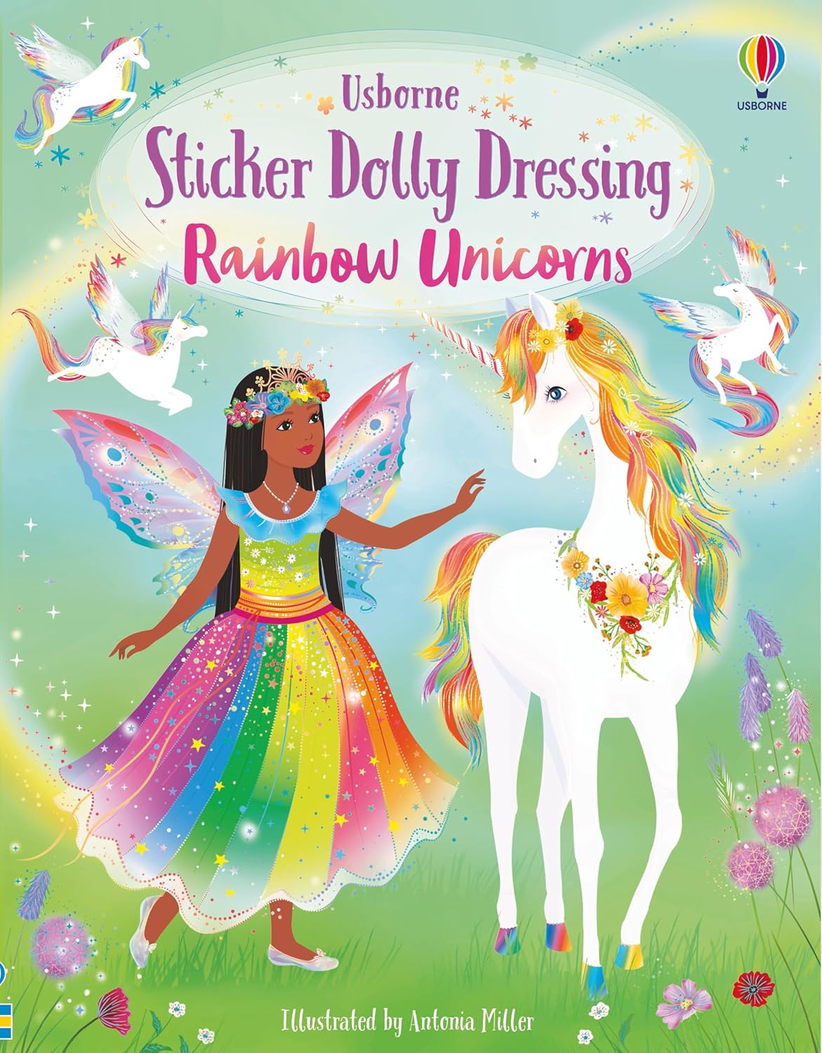 Usborne - Sticker Dolly Dressing Rainbow Unicorns