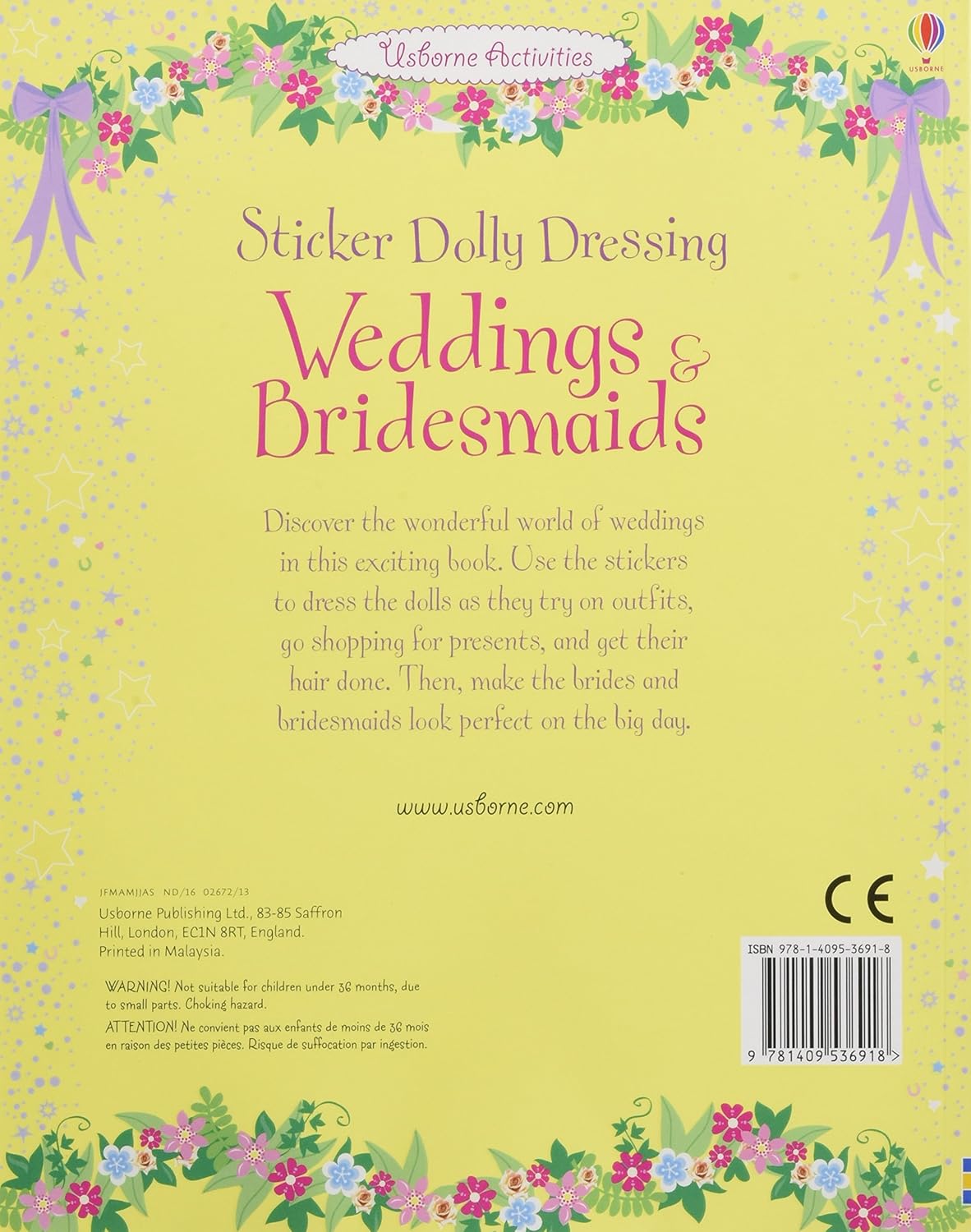 Usborne - Sticker Dolly Dressing Weddings & Bridesmaids