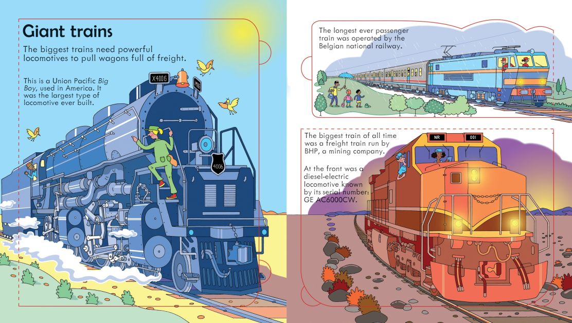 Usborne - Look Inside Trains