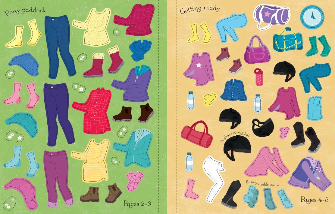 Usborne - Sticker Dolly Dressing Horse Show