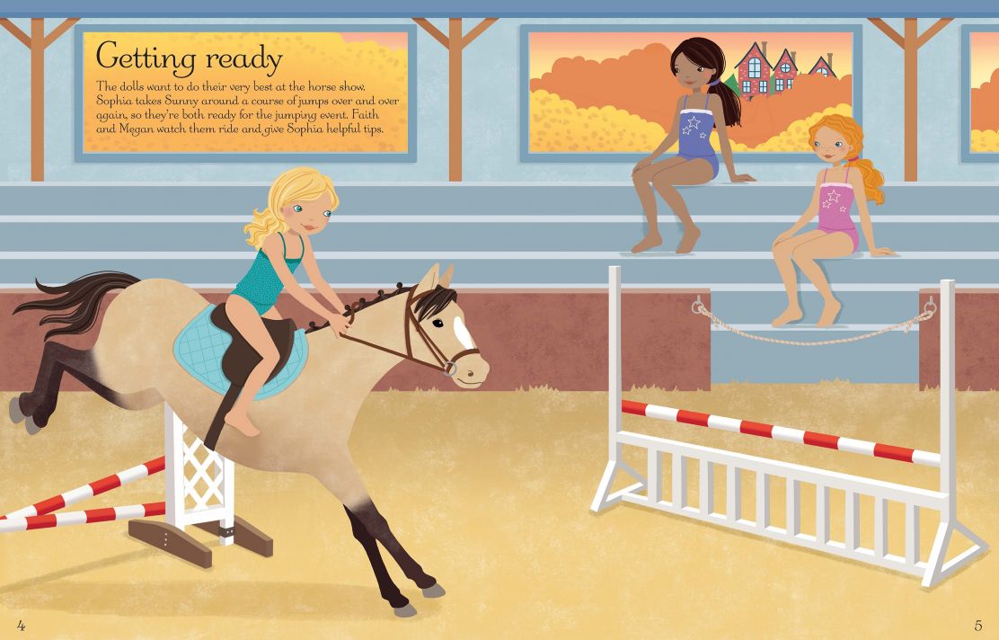 Usborne - Sticker Dolly Dressing Horse Show