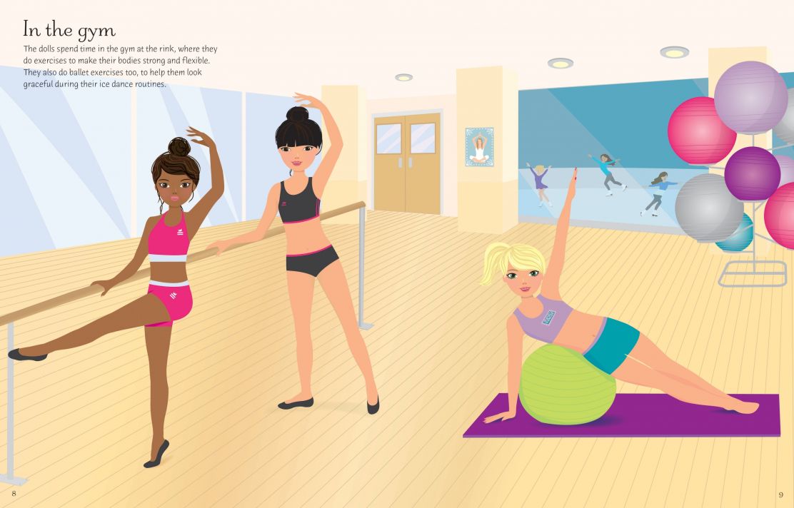 Usborne - Sticker Dolly Dressing Ice Skaters