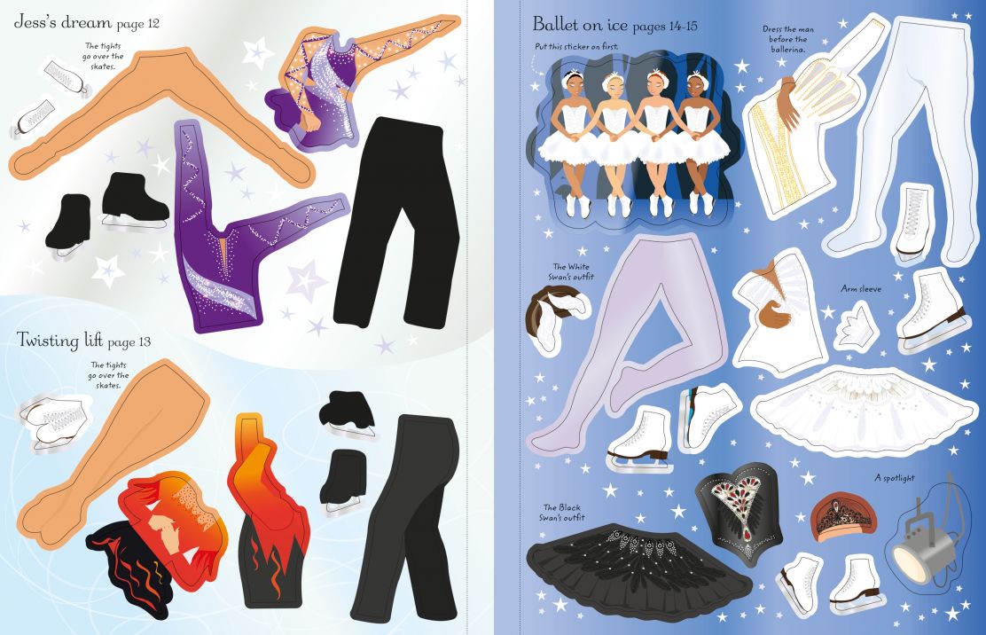 Usborne - Sticker Dolly Dressing Ice Skaters