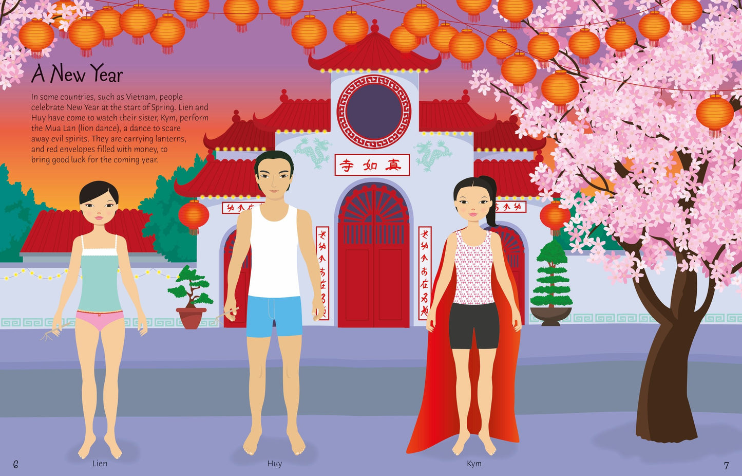 Usborne - Sticker Dolly Dressing Costumes Around The World