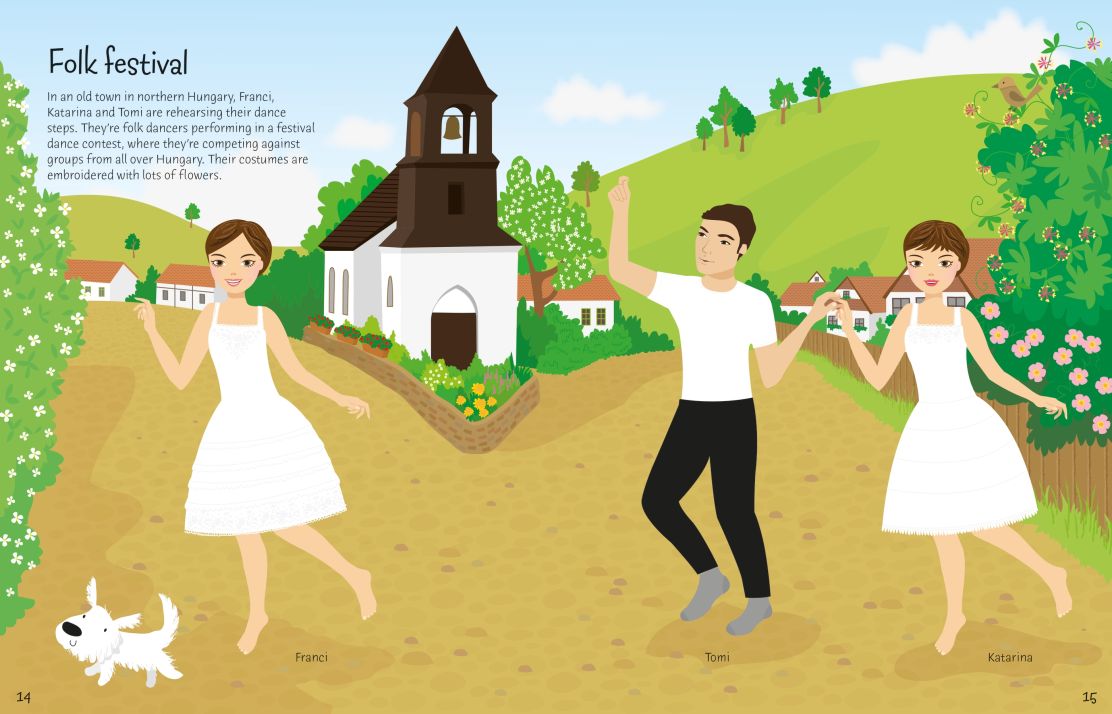 Usborne - Sticker Dolly Dressing Costumes Around The World