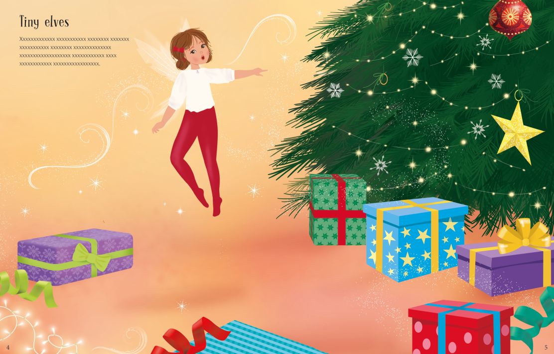 Usborne - Sticker Dolly Dressing Christmas Fairies