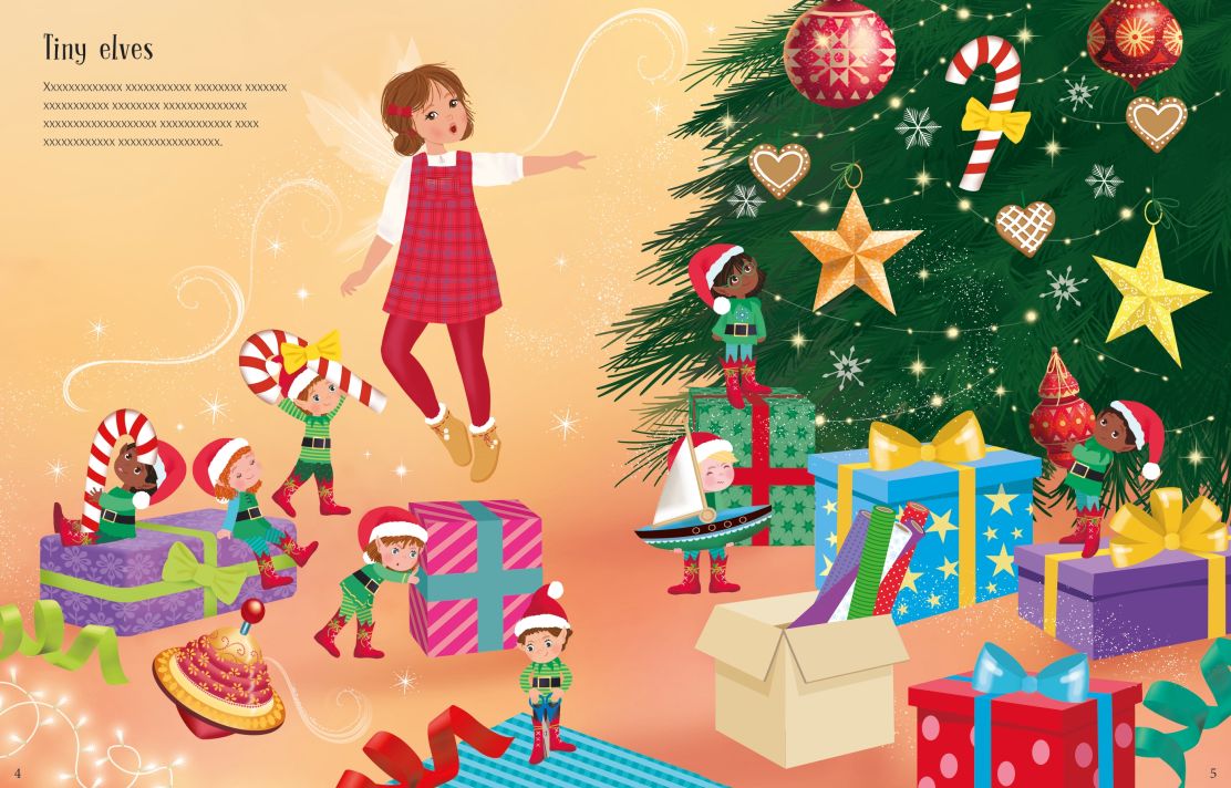 Usborne - Sticker Dolly Dressing Christmas Fairies